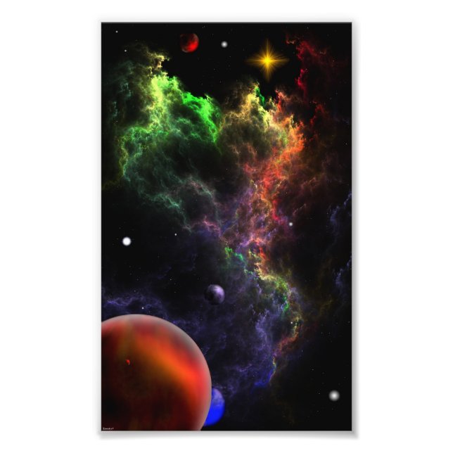 Planetoides - Nebula Cluster V Fotografia Alargame (Frente)