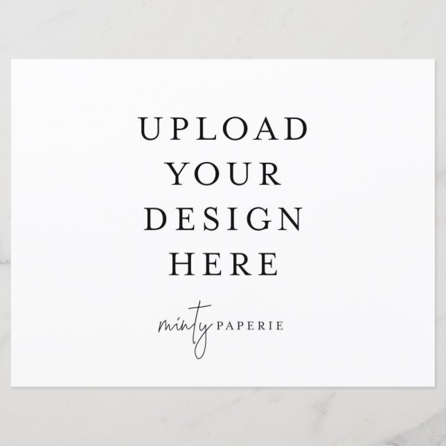 Planilha de 8,5" x 11" - Paisagem (Frente)