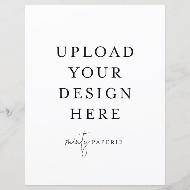 Planilha de 8,5" x 11" - Retrato (Frente)