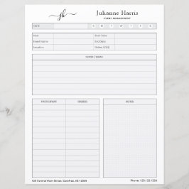 Planilha de Planejamento de Eventos Comerciais