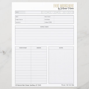 Planilha de Planejamento de Eventos Comerciais com