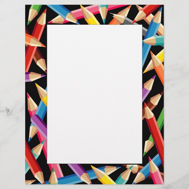 Planilha de Quadro de Lápis Brilhante (Frente)