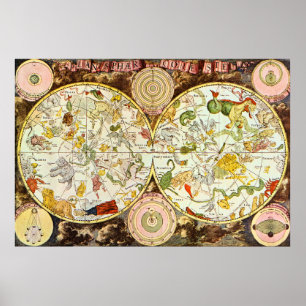 Planisphæ ri Coeleste: Astrologia - Poster