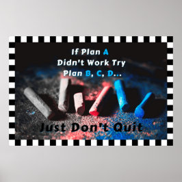 "Plano A" Poster de Wall art Positivo