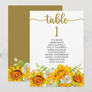 Plano de Assentos Cartão de Mesa Caligrafia Adoráv