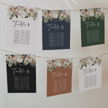 Plano de assentos da mesa de casamento elegante tr