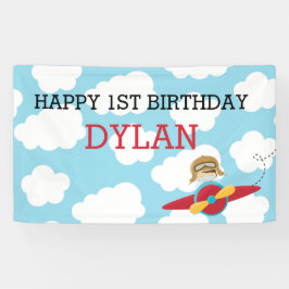 Plano de fundo/faixa do avião (azul e vermelho com