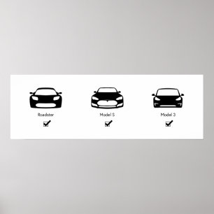 Plano Mestre Tesla Matte Poster