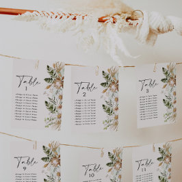 Planta de casamento elegante tropical boêmia a-z