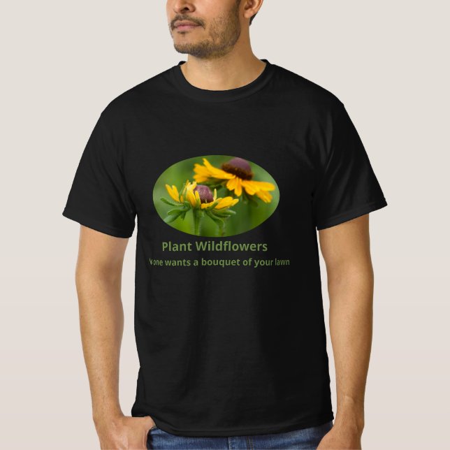 Planta de T-Shirt de Flores Selvagens (Frente)