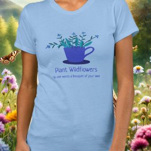 Planta de T-Shirt de Flores Selvagens