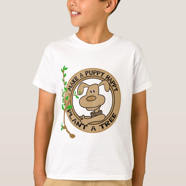 Planta do filhote de cachorro camiseta e presentes (Frente)