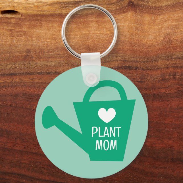 Planta Mãe chaveiro com monograma personalizado (Frente)