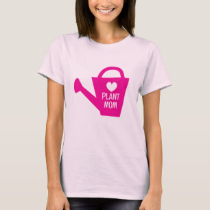 Planta Mãe T-Shirt com um belo jarro rosa