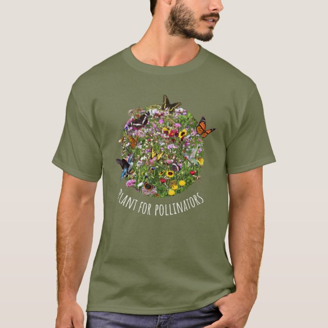 Planta para Polinizadores T-Shirt (Frente)