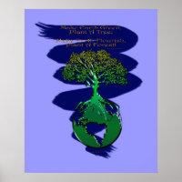 PLANTA Poster e Poema de Arte FLORESTAL