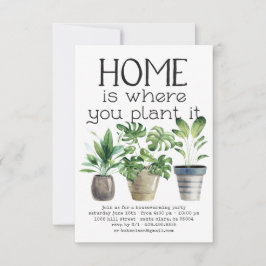 Planta Potente | Convite de festas doméstico