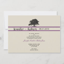 Plantação de Árvore de Carvalho em Convite para Ca