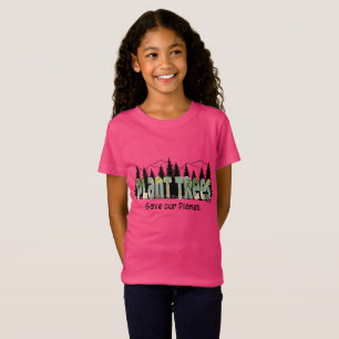 Plantações - Salve nosso planeta, T-Shirt rosa