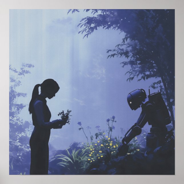 Plantar amanhã juntos - Poster Solarpunk (Frente)