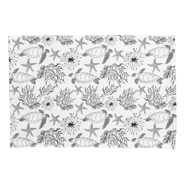 Plantas de tartaruga oceânica submarina sem água (Frente)