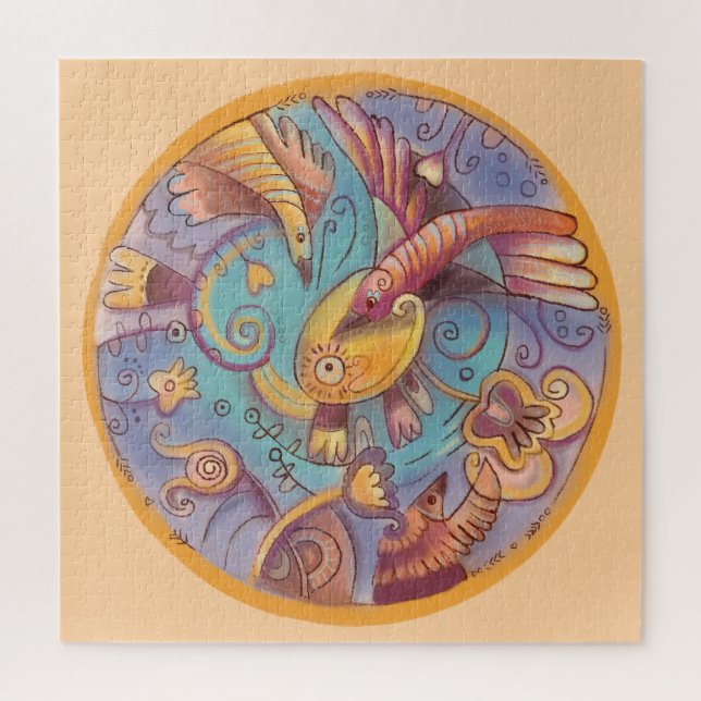 plantas e aves Quebra-cabeça (Vertical)