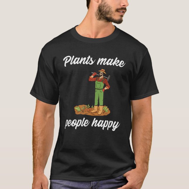 Plantas fazem pessoas felizes com a camisa (Frente)