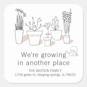 Plantas Modernas   Autocolante móvel