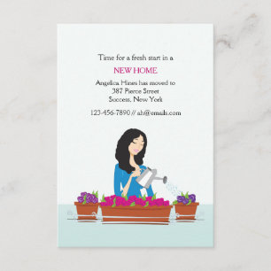 Plantas molhando que movem o anúncio