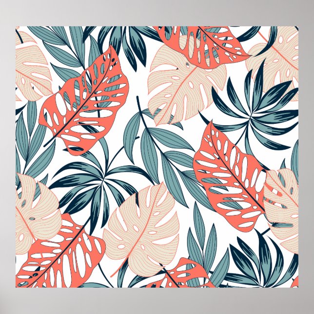 Plantas Tropicais deixam Impressão de moda (Frente)