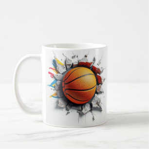 plástico de caneca de basquete 3d, design de canec