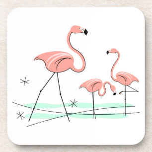 Plástico Flamingos Trio 2 porta copos