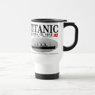 Plástico titânico da caneca de viagem do navio do