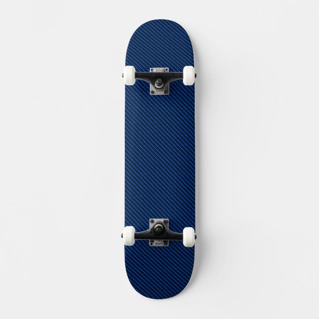 Plataforma azul do skate da fibra do carbono (Frente)
