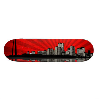 Plataforma do skate da skyline de St Louis