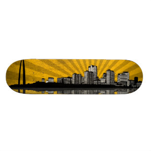 Plataforma do skate da skyline de St Louis