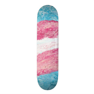 Plataforma do skate do orgulho do Transgender