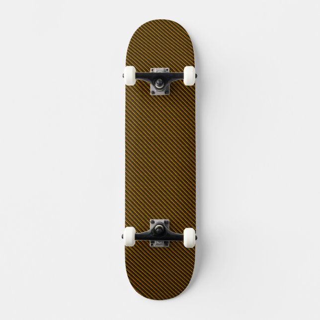 Plataforma Dourado amarelada do skate da fibra do (Frente)