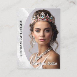 Plataforma Pageant Marble Ice Cartão de visita