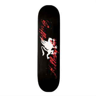 Plataforma preta do skate de Killosopher do grifo