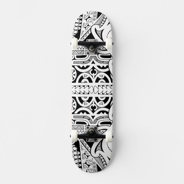 Plataforma tribal do skate do tatuagem no estilo (Frente)