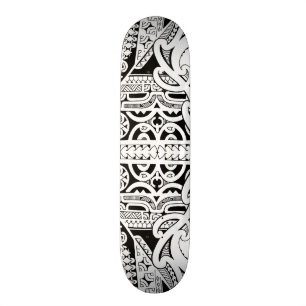 Plataforma tribal do skate do tatuagem no estilo