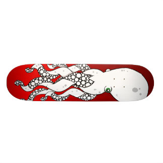Plataforma (vermelha) do skate do polvo