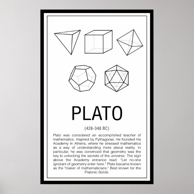 Platão Poster (Frente)