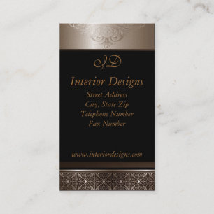 Platina em cartões de visitas pretos