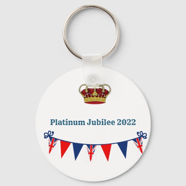 Platinum Jubilee 2022 Celebration Chaveiro (Frente)