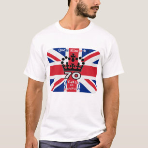 Platinum Jubilee - 70 anos um T-Shirt monarca