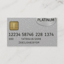 Platinum Silver Cartão de visita