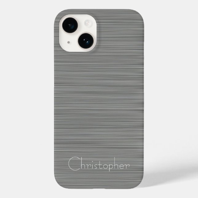 Platinum Silver Stainless Steel Impressão (Verso)
