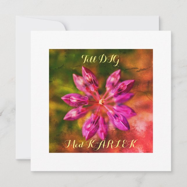 Platt kort Hälsningskort (Frente)